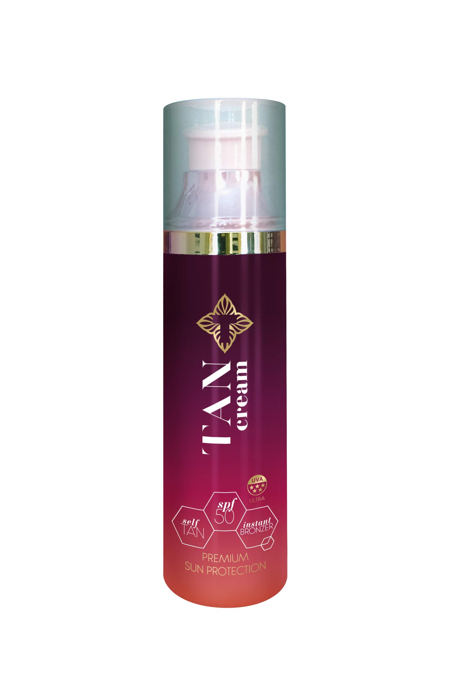 Tancream Award Winning All-In-One Luxury Moisturiser, Self Gradual Tan, Instant Bronzer and Sun Protection SPF50