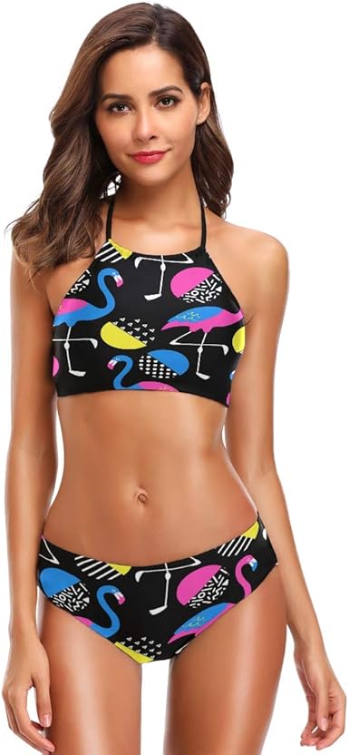 flamingo bathing suit womens