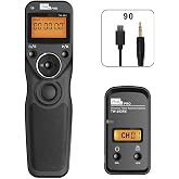 Wireless Remote Shutter Compatible for fujifilm, PIXEL TW-283 90 Remote Shutter Release 2.4G Wireless Timer Remote Control Compatible for Fuji Cameras