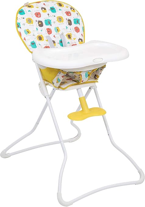 Graco Snack N Stow Compact Highchair 15kg Maximum Weight Lightweight With Freestanding Fold Elifun Mustard Amazon Co Uk Baby
