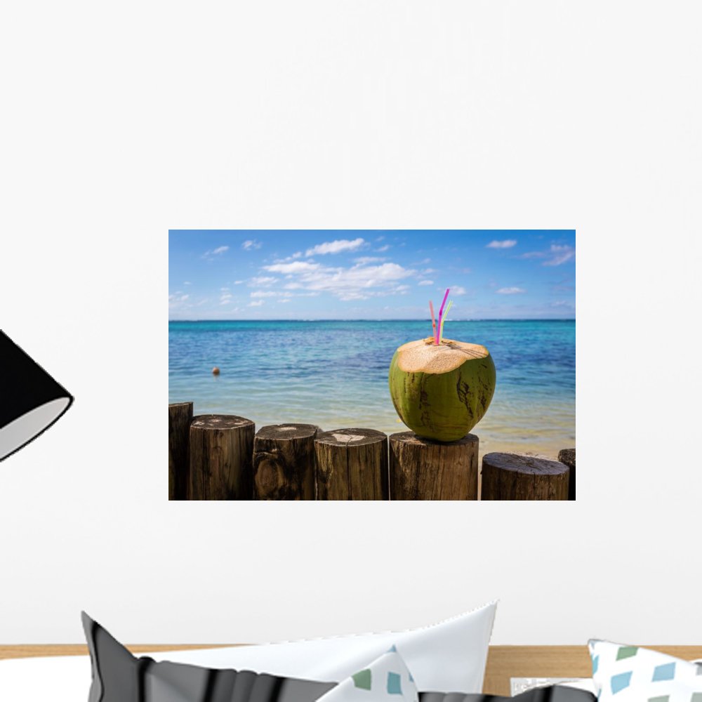 Amazoncom Wallmonkeys Wm360683 Cocktail Sur La Plage Peel