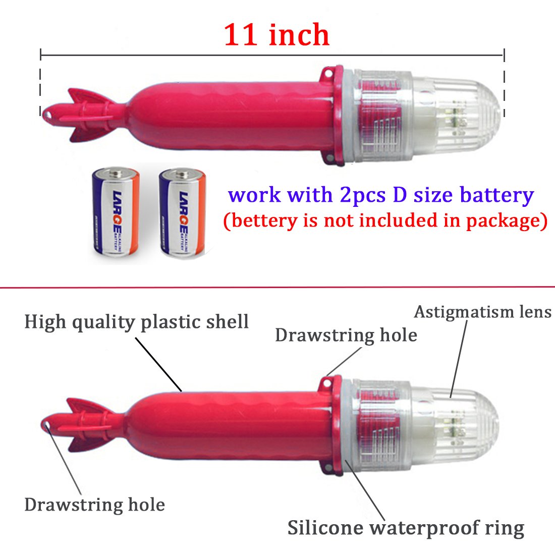 Botepon Boat Kayak Flash Lights Strobe Lights IP67 Waterproof For Navigation Lights, Marine
