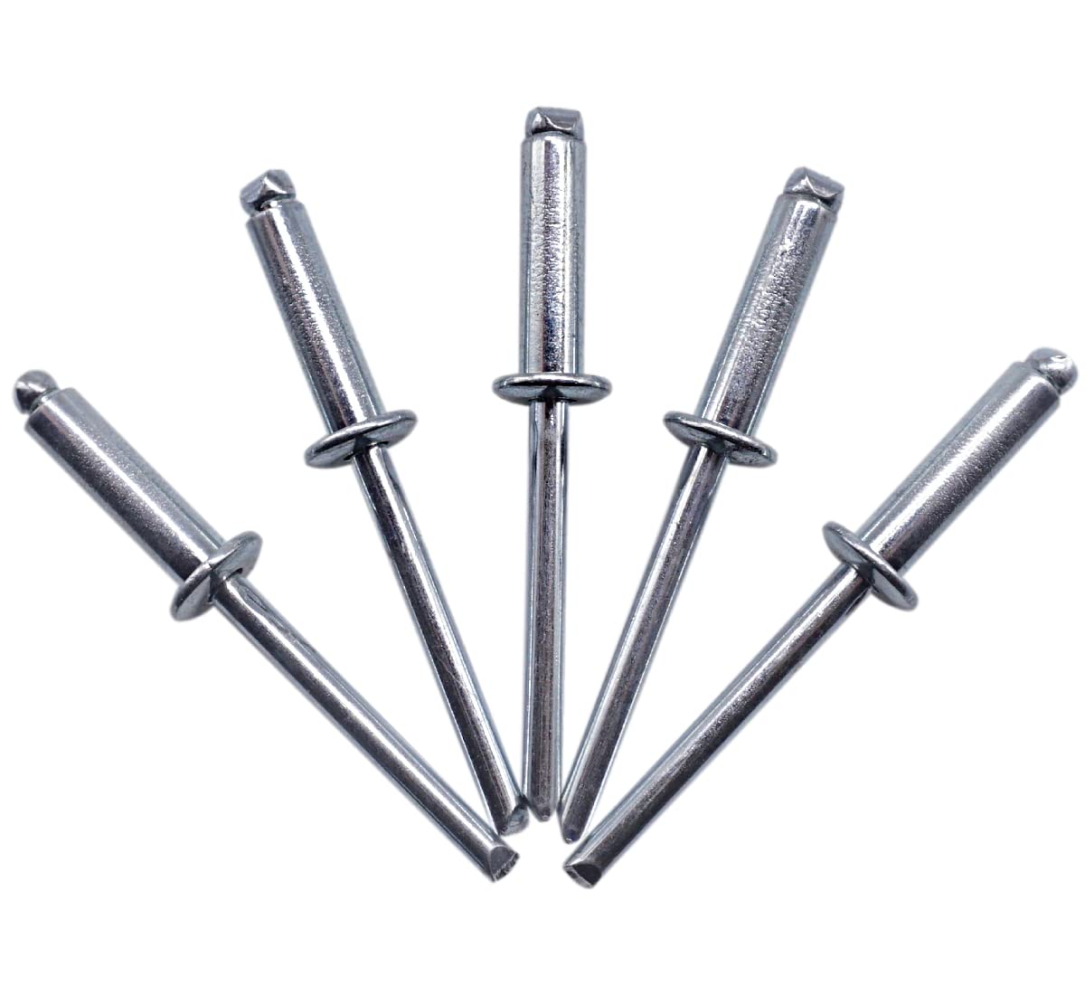 (Pack of 50 pcs) Blind Rivets 5.0 x 20 mm, Open Dome Head, Pop Rivets, DIN 7337, Steel Rivet and Steel Mandrel (50, 5.0 x 20 mm)