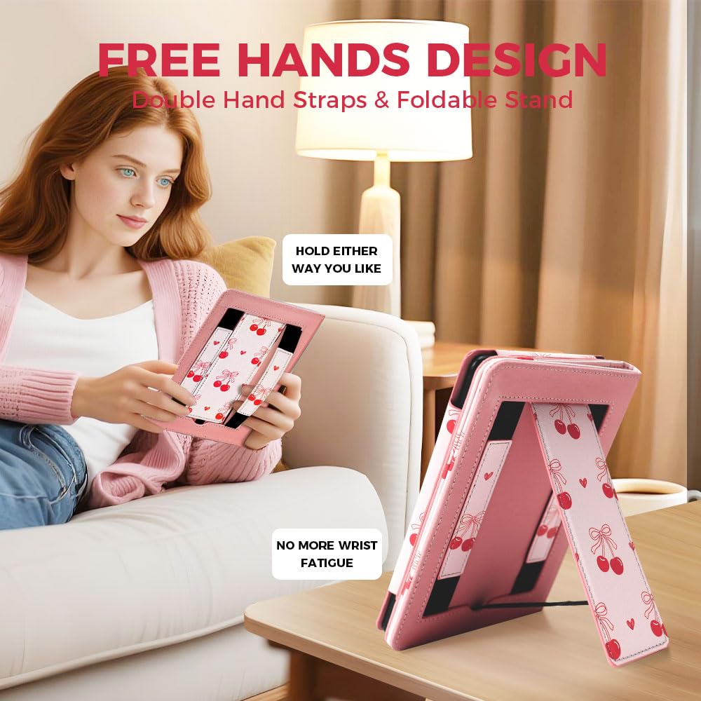 Pink Cherry Bow Case for 7