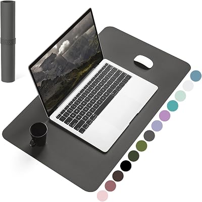 YSAGi Non-Slip Desk Pad 60x35 cm Waterproof PVC Leather Desk Protector