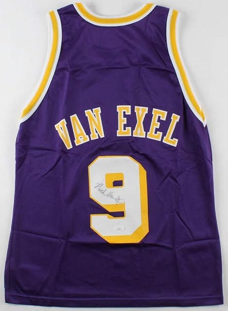 Nick Van Exel Autographed Signed Los Angeles Lakers Champion Nba Jersey Jsa Co Size 40 At Amazon S Sports Collectibles Store
