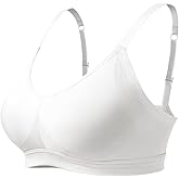 Lemef Women's Wireless Bra Underarm-Smoothing Bra No Underwire Seamless Lightly Lined Comfort Bra Wirefree