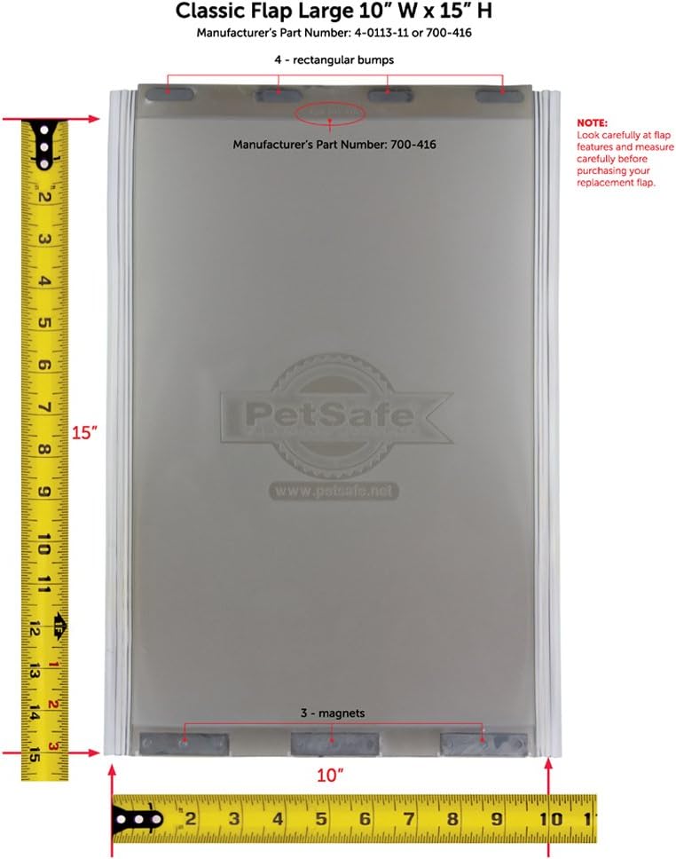 PetSafe Classic Replacement Flap - Large - Compatible with Discontinued PetSafe Doors : Pet Doors : Pet Supplies