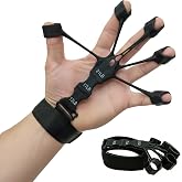 WIVICO 1pcs Grip Strength Trainer with Forearm Strengthener, Hand Grip Strengthener, Hand Extension Exerciser, Stress Relief Ball and Hand Grip Strengthener for Muscle Building