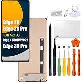 Replacement for Motorola Moto Edge Plus 5G 2022 / Edge+ 5G UW 2022 / XT2201 LCD Screen TFT for Moto Edge 20 / Edge 20 Pro/Edge 30 Pro LCD Display Touch Screen Digitizer Assembly with Repair kit