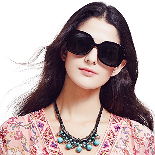LianSan Women’s Oversized Polarized Sunglasses Lsp301 (Polarized Purple)