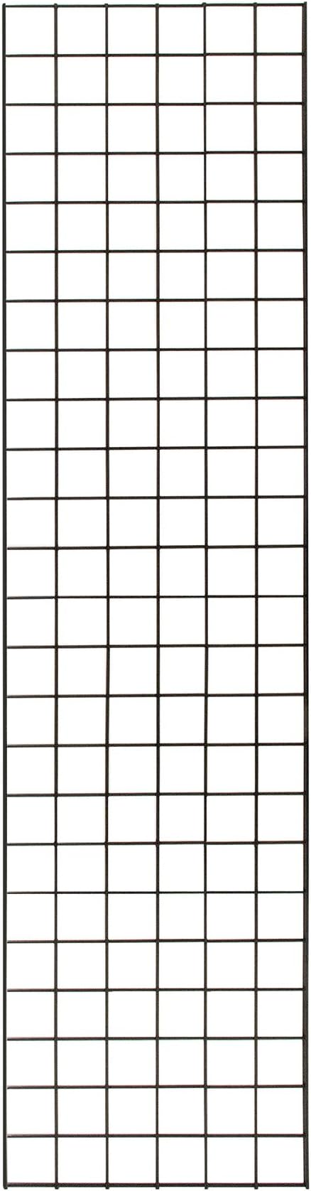 KC Store Fixtures A04240 Gridwall Panel, 18" W x 6' H, Black (Pack of 4)
