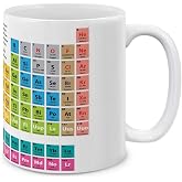 MUGBREW Periodic Table of Elements White Ceramic Coffee Mug Tea Cup, 11 OZ