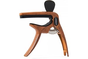 Linrax C1 Guitar Capo, 3 in 1 Zinc Alloy Capo with Pick Holder and Bridge Pin Puller, Capos for Acoustic Guitar Electric Guit