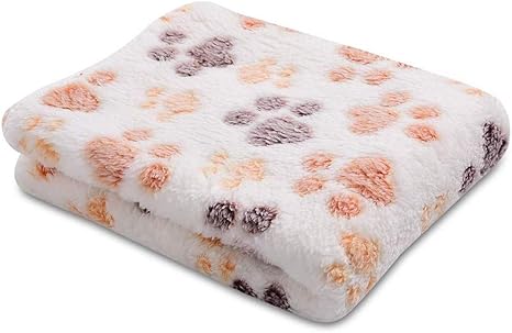 Couverture De Chienchat Couverture Pour Animal Domestique En Polaire Dessin De Patte Aimable Imprimée Idéale Idée De Cadeau Entretien Facile à La