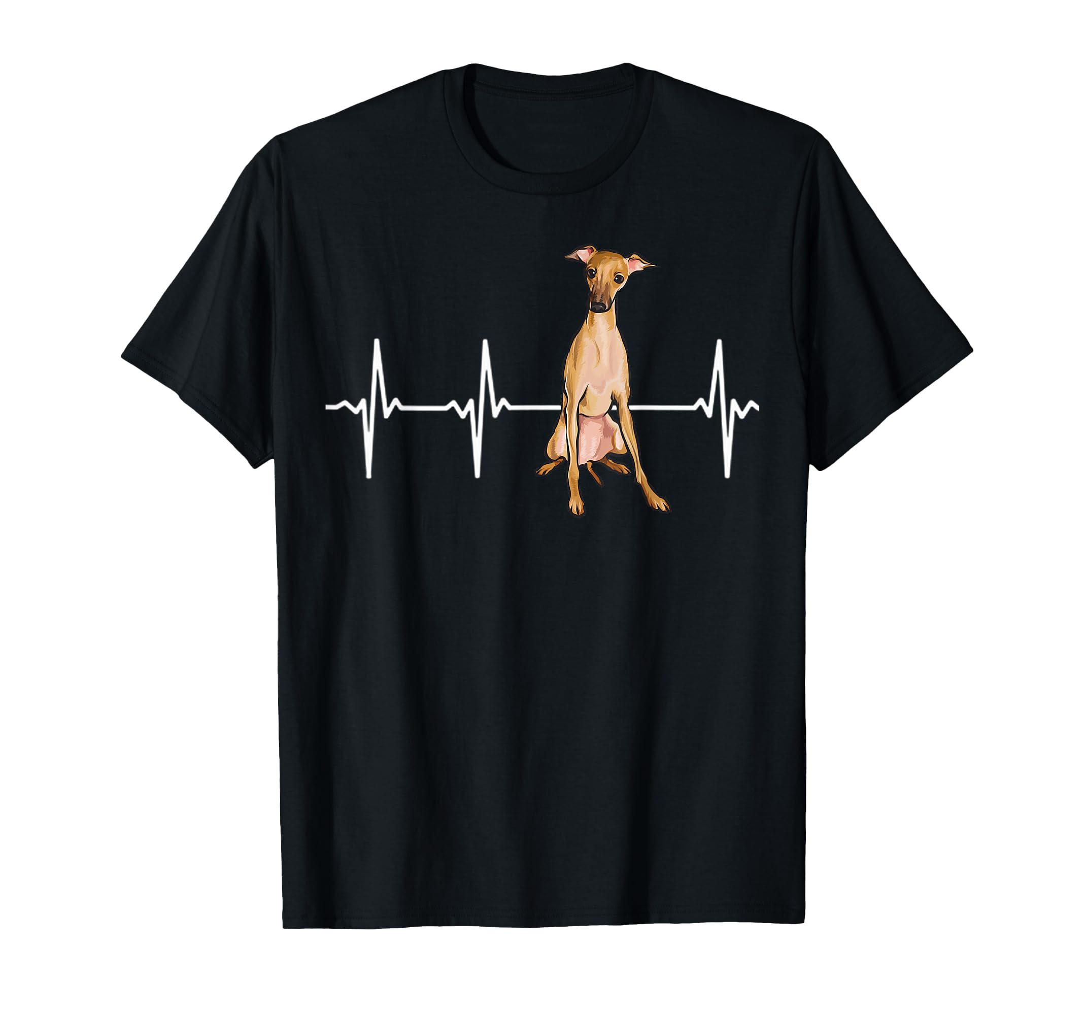 Italian Greyhound Heartbeat Dog Lover T-Shirt