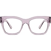 Peepers by PeeperSpecs Women's Shine On Square Blue Light Blocking Reading Glasses