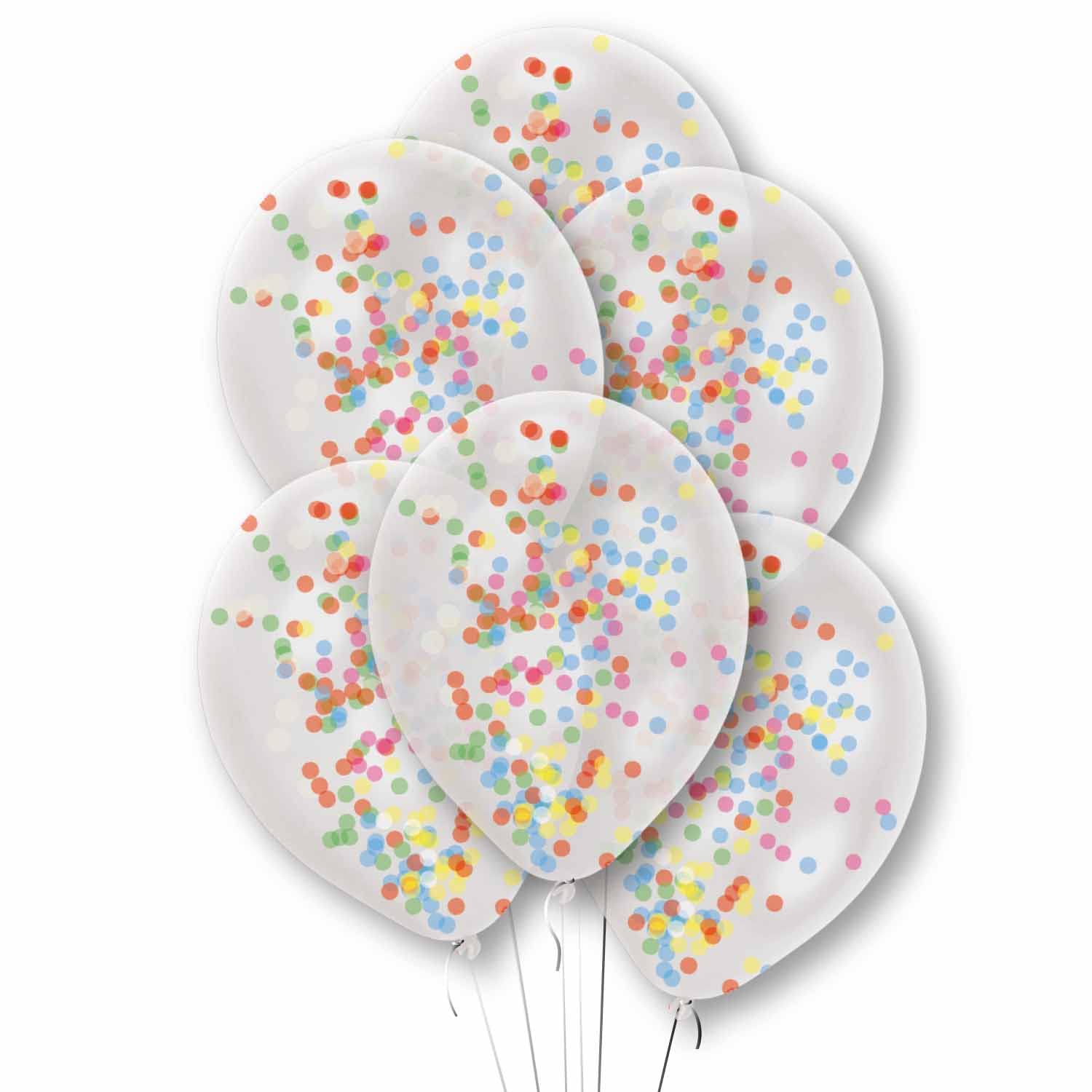 Amscan 9912781 Confetti Balloon Kits Rainbow