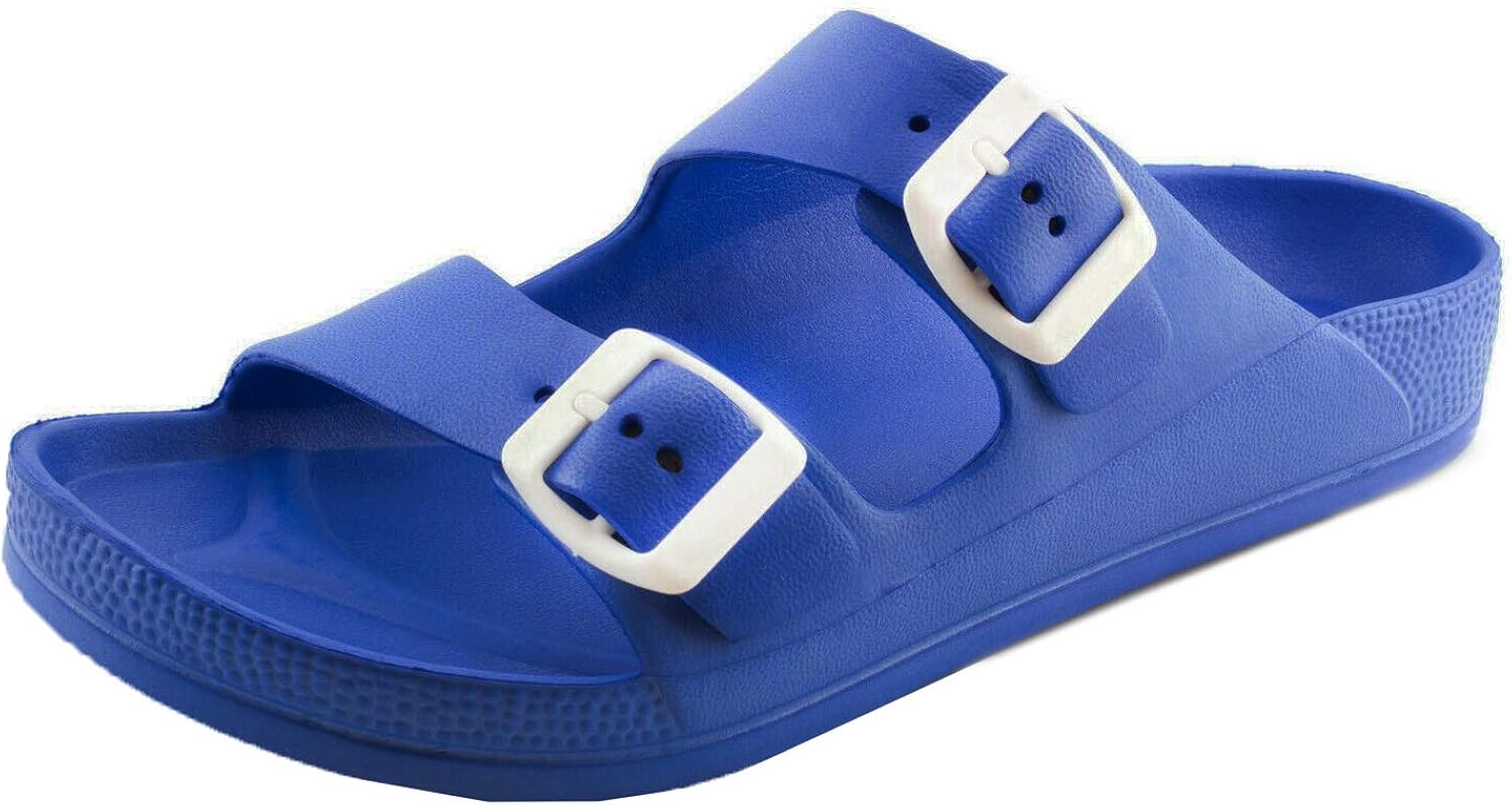 Women's Lightweight Comfort Soft Slides EVA Adjustable Double Buckle