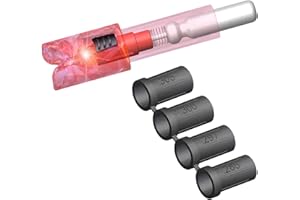 Lzwow 6PCS Lighted Nocks Universal Fit for Crossbow Bolts with .285”/.297”/.300”/.305” Bushings Half-Moon Light up Knocks