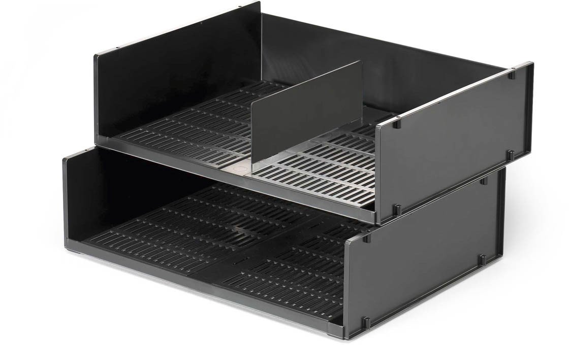 1700784058 Optimo Letter Storage Tray Blue Angel, Set of 4, Anthracite DIN A3