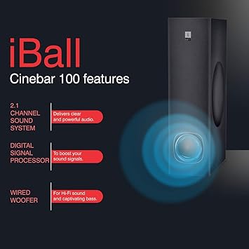 iball soundbar with woofer