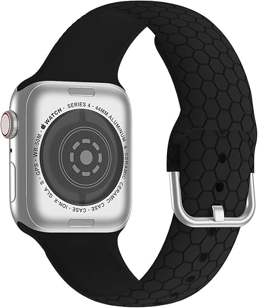 Amazon.com: Bandiction - Correa de silicona para reloj Apple (1.496 in,  1.575 in, 1.654 in, 1.732 in, correa de reloj suave, para mujer y hombre,  para correas iWatch y accesorios compatibles con