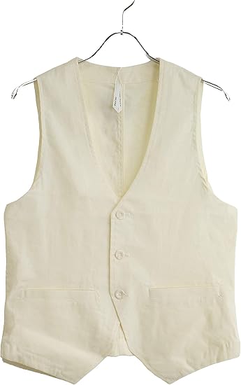 涼麻 ベスト メンズ ジレ 春夏 ジレベスト 綿麻 サマーベスト ストレッチ素材 ちょいワル 夏 R 06hg ベスト 通販 Amazon