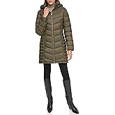 DKNY Women's Hooded Light-weight Puffer
