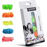 MAGICYOYO Yoyo Strings 25 Pack, Professional 100% Polyester Replacement Yo Yo Strings for Responsive Yoyos &amp; Unresponsive Yo Yos, 43.3 Inches/110cm - Blue, Green, Yellow, Orange, Pink