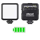 ULANZI VL49 2000mAh LED Video Light w 3 Cold Shoe, Rechargeable Soft Light Panel, Portable Photography Lighting for DJI OSMO 