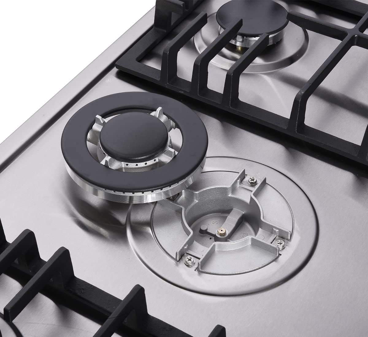 34 Inch Gas Cooktop Stainless Steel Built-in 5 Burners Gas Stovetop LPG/NG Convertible Gas Stove Top Dual Fuel Gas Hob DM5808