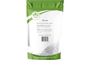 Yogti [Canadian Brand] Borax Powder Laundry Detergent Booster 1 kg, Pure and Natural, All Purpose Household Cleaner - 1 Kg