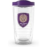 Tervis MLS Orlando City SC - Primary Logo Made in USA Double Walled Insulated Tumbler Travel Cup Keeps Drinks Cold & Hot, 16oz, Classic