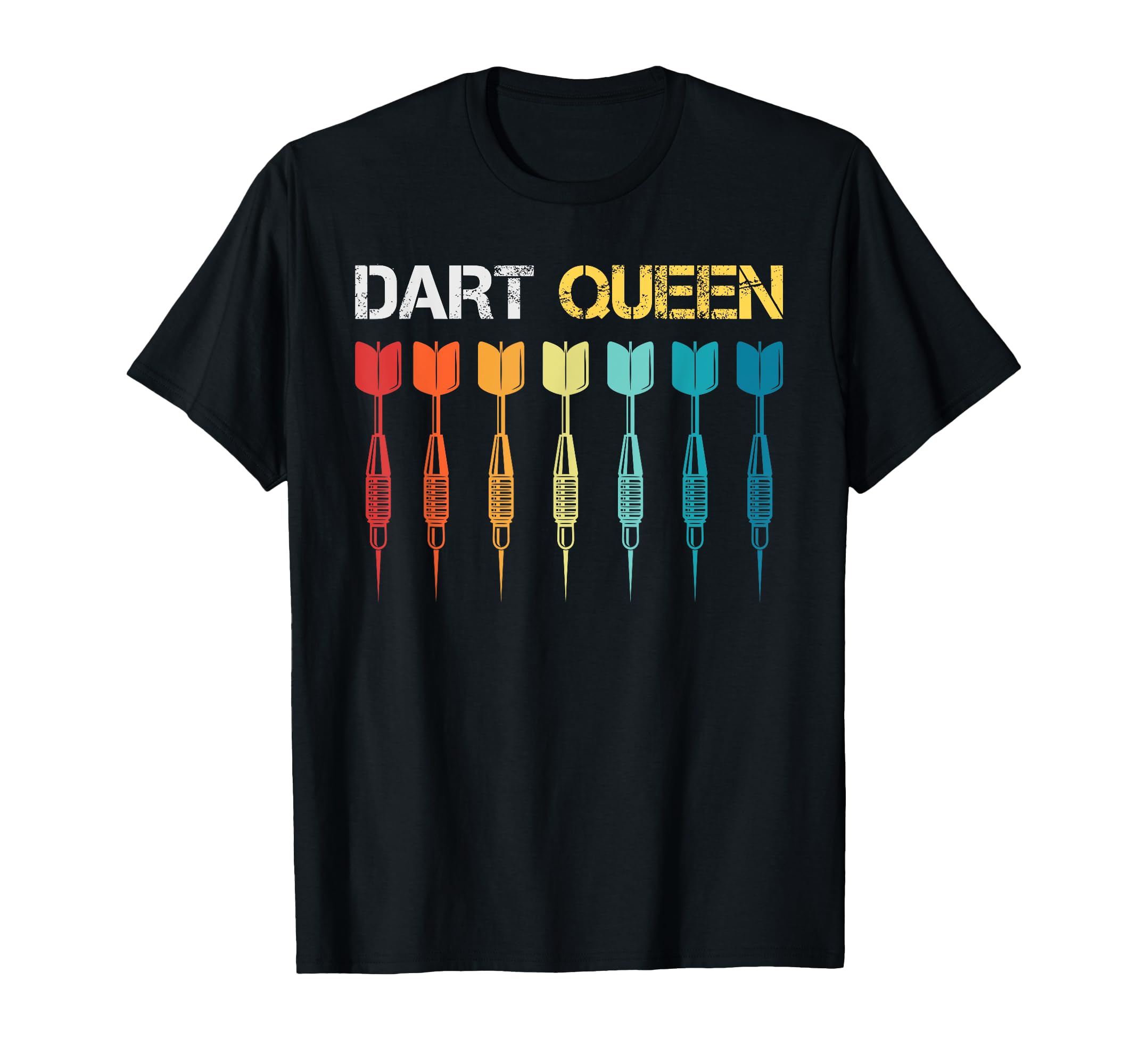 dart queens darts queens women who love darts funny design T-Shirt