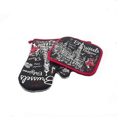 HONG-YANG 5 UNIDS/Lote algodón Guantes de Horno de microondas ...