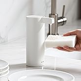SUNLY Touchless Automatic Soap Dispenser – Clog-Free Pump, Fast Sensor, USB-C Rechargeable, Smudge-Resistant Stainless Steel, for Kitchen & Bathroom Soap Dispenser, White