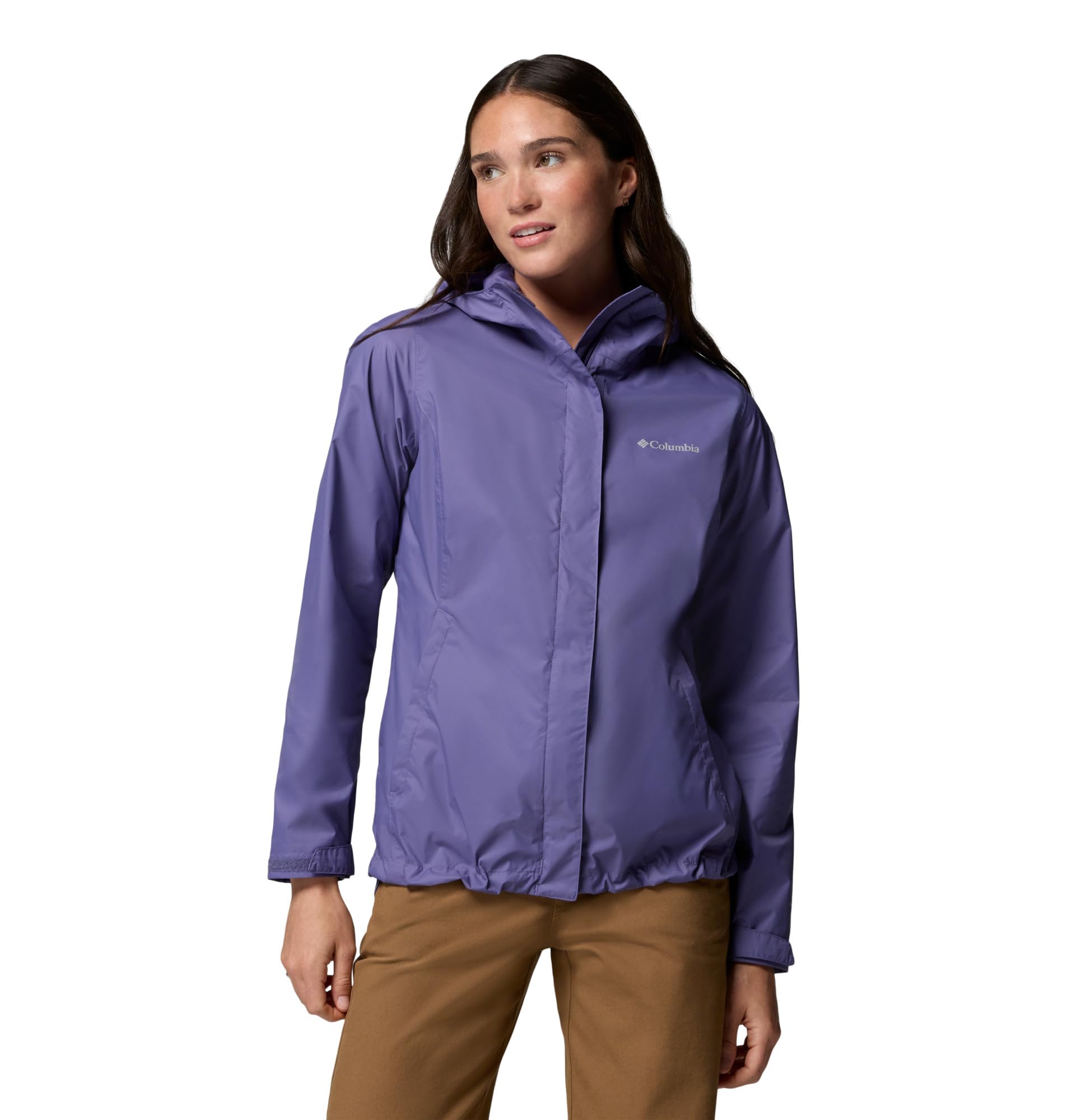 Columbia Women's Arcadia II Waterproof Rain Jacket, Stormwatch, X-Small Image