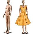 Full Body Dress Form Sewing Mannequin - Adjustable, Detachable Stand - 69 Inch Realistic Display Mannequin With Metal Base