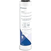 Pentair Pentek CBC-10 Carbon Water Filter, 10-Inch, Under Sink Carbon Block Replacement Cartridge with Bonded Powdered Activated Carbon (PAC) Filter, 10" x 2.5", 0.5 Micron