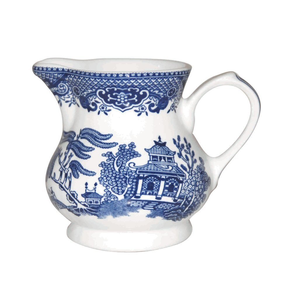 Churchill Blu Willow Georgian Cream Jug, Multi-Colour, 230 ml
