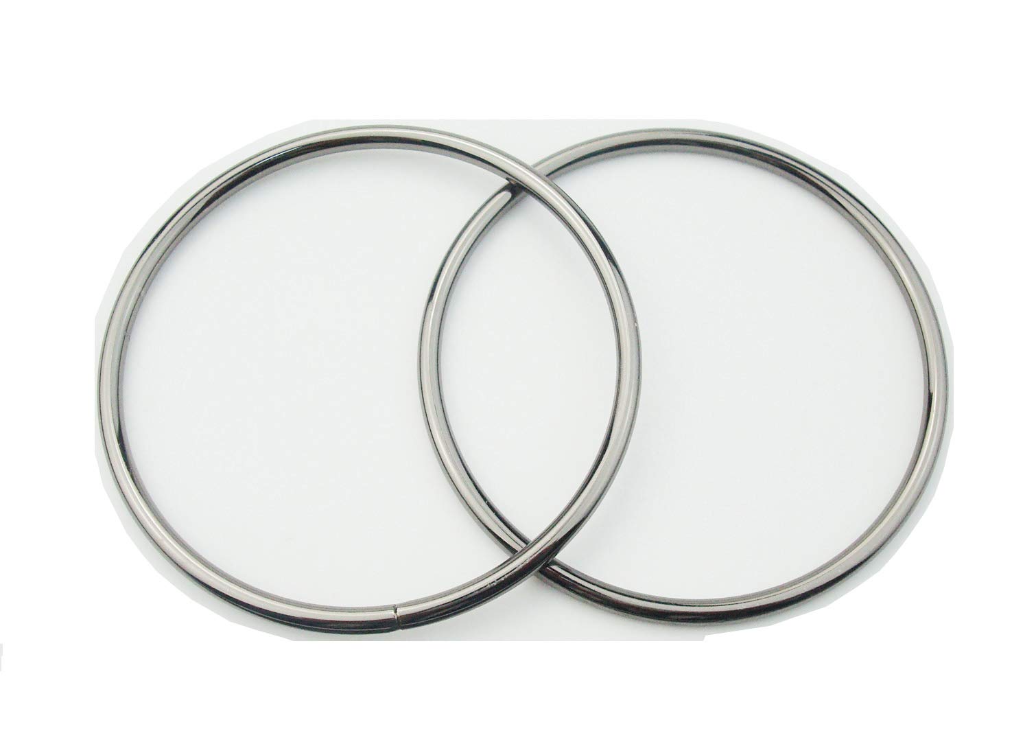 MYIW 1 pair heavy duty replacement top handbags handle,shoulder handbags handle ring,cross body handbags handle (3.5" gun metal)