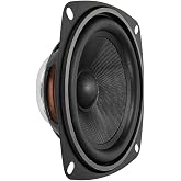 PRV Audio 4" Full-Range Neodymium Speaker 4MR60-NDY-4 PRO Audio Midrange - 60 Watts, 4 Ohm - Compact and Powerful Driver for Car Audio - Low Profile, High Fidelity Sound (Single)