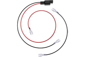 Yubunt 24V Battery Harness Kit with 2-Pin SAE Connector. Compatible with eZip, IZIP, GT, Schwinn, and Mongoose Electric Bicycle Insulated Battery Terminal Harnesses. (1Set)