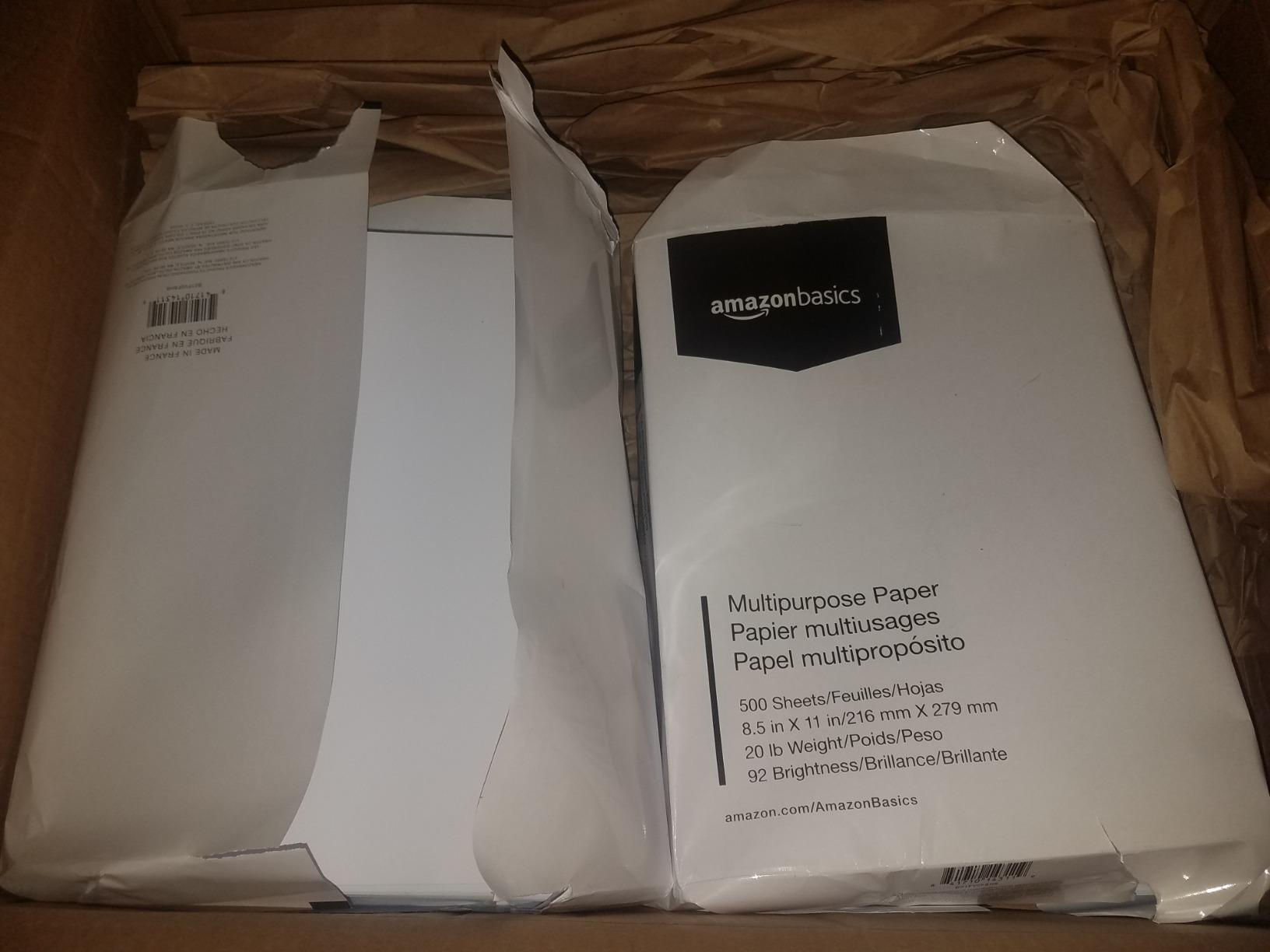 9/mo Finance Amazon Basics Multipurpose Copy Printer Paper White