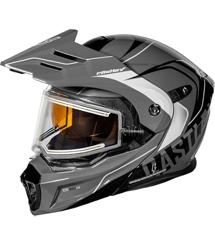 HJC C10 Elie Electric Shield Snow Helmet, DOT Approved (MC5SF, Medium) : Sports & Outdoors