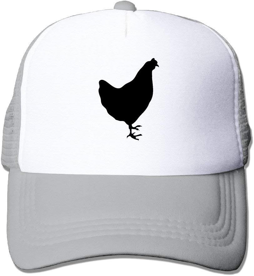 Pengle Hats Black Silhouette Chicken Trucker Hats Character Designs Hip Hop Baseball Caps