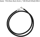 DOITOOL 1PCS Pull Down Faucet Replacement Hose 150cm Stainless Steel Black view 3