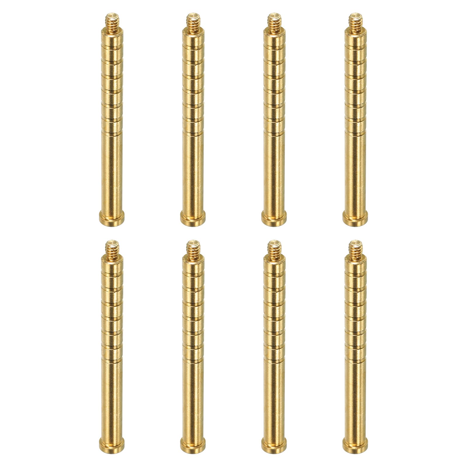 PATIKIL 200 Grain Archery Arrow Brass Insert, 8 Packs Insert Screw Copper Brass Arrow for .244/6.2mm Carbon Arrows