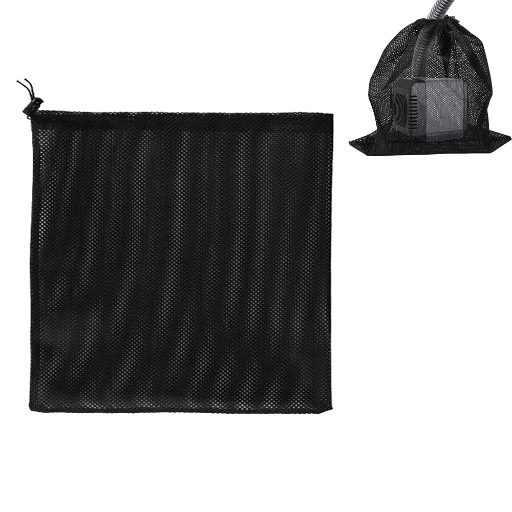XINGSUI Pump Bag, Pump Filter Mesh Bag, Pond Pump Filter Bag, Household Water Pump Filter Accessories (45 * 45cm, Black)